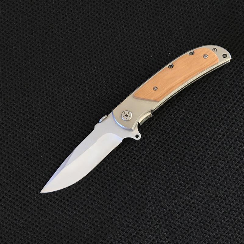 Portable Folding Knife 339 338 337 Wooden Handle EDC