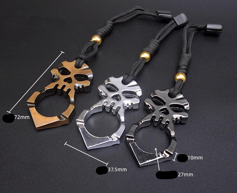 Ghost-brass Knuckle Duster One Finger Knuckles Key Buckle