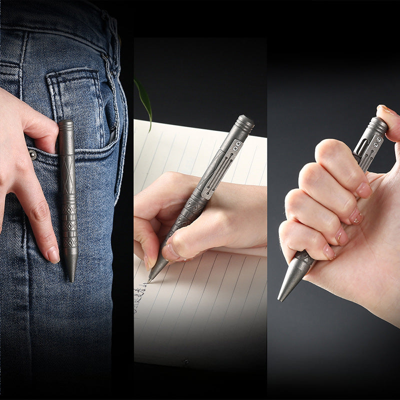 Titanium Alloy Constellation Bolt Tactical Signature Pen EDC