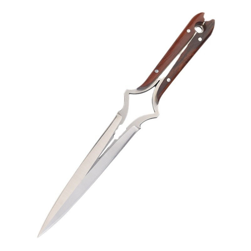 High Hardness Tactical Straight Knife with Blade Sheath EDC