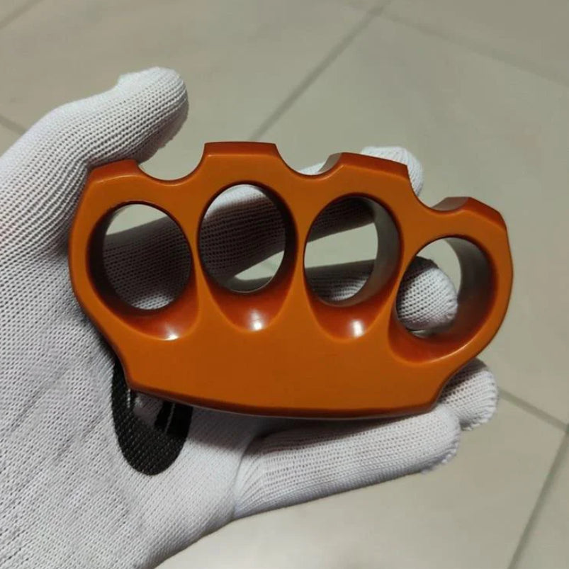 Orange Red Classic Bakelite Knuckle Duster Defense EDC