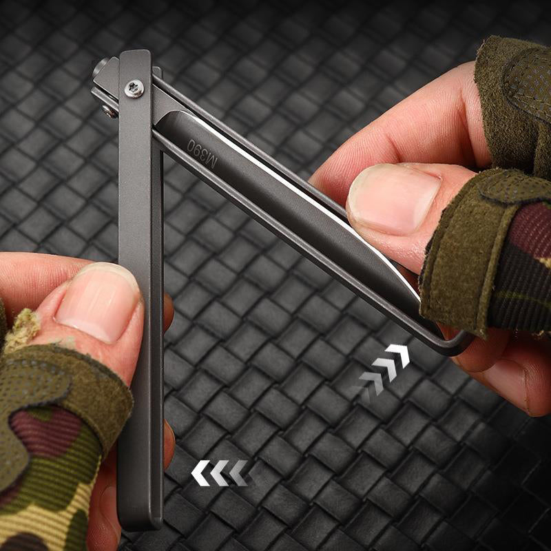 Outdoor Protective Mechanical Handle Folding Knife Mini Knives