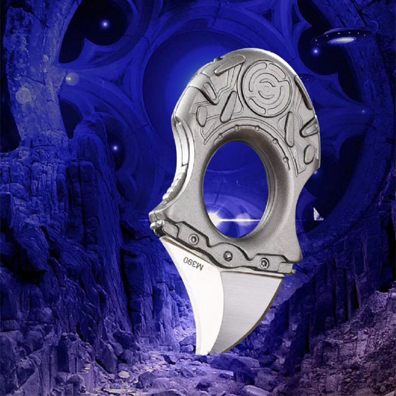 M390 Blade Knuckle Duster Coltello da Boxe Mini Strumento di Difesa EDC