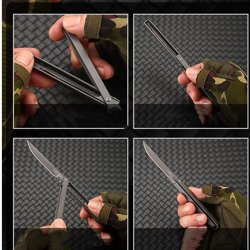 Outdoor Protective Mechanical Handle Folding Knife Mini Knives