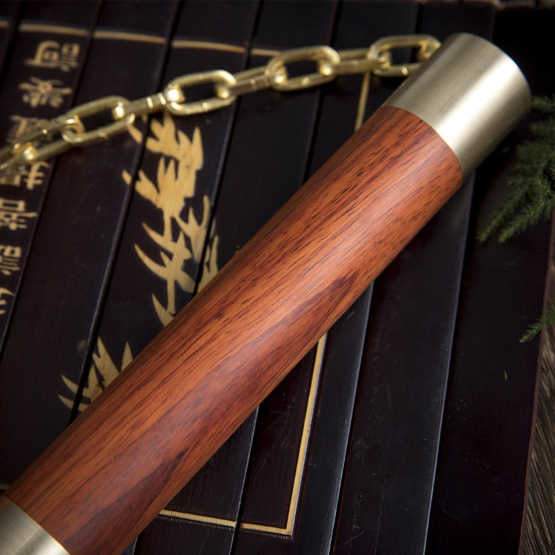 Rosewood Collection Edition Nunchaku Two-in-One Portable Martial Arts EDC