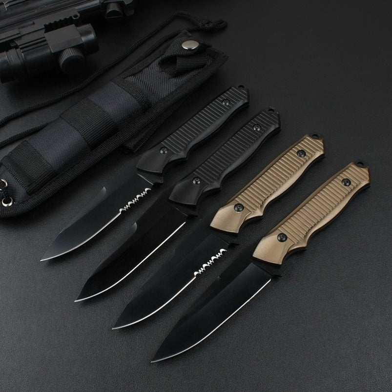 BM140BK Champagne Handle Tactical Straight Knife