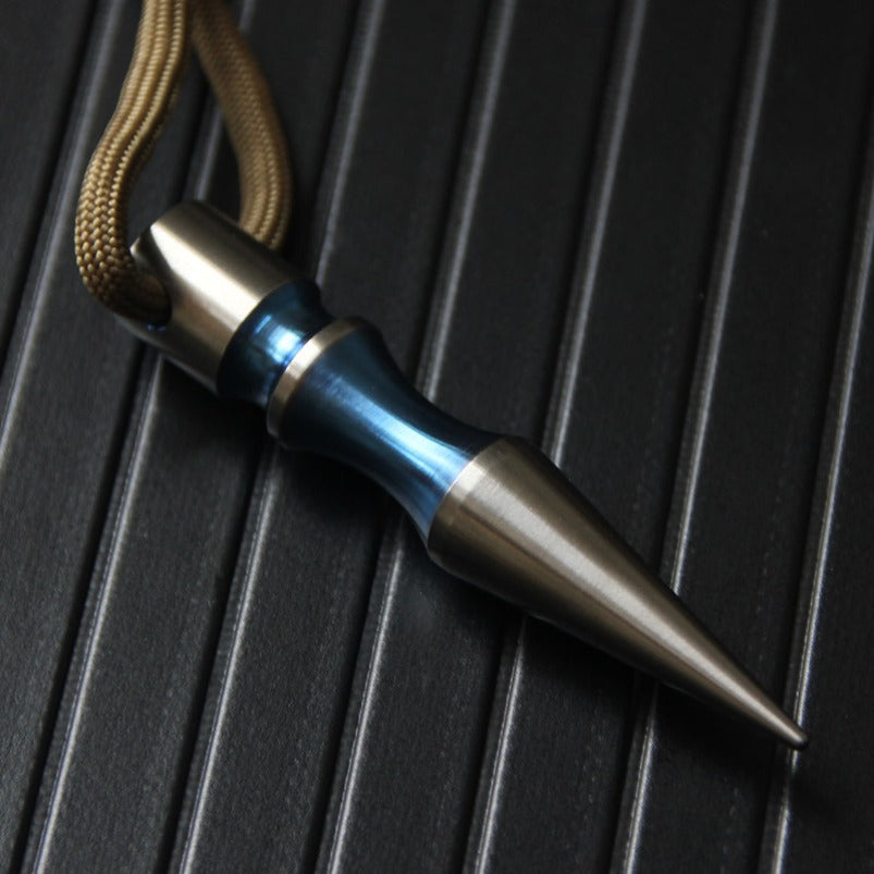 TC4 Titanium Tactical Cone Pendant Hanging Ornament Self-Defense EDC