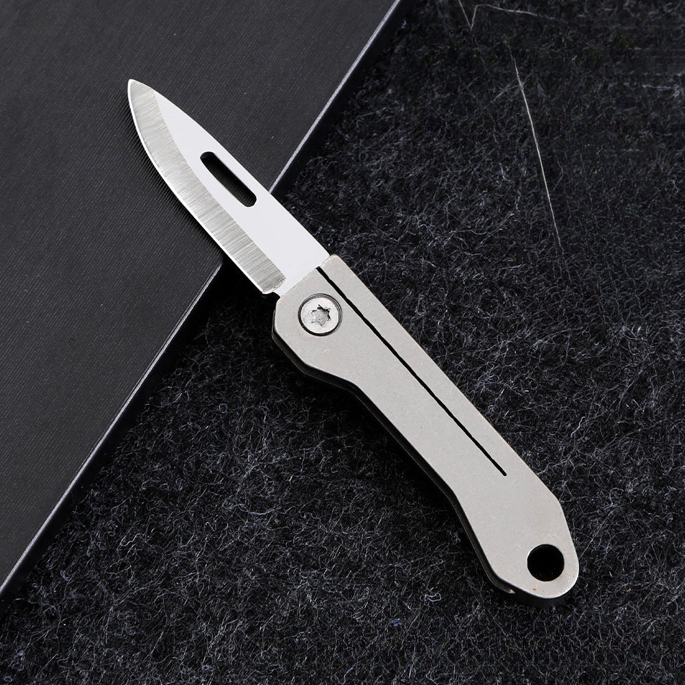 Mini Portable Folding Knife Compact Fruit Peeler EDC