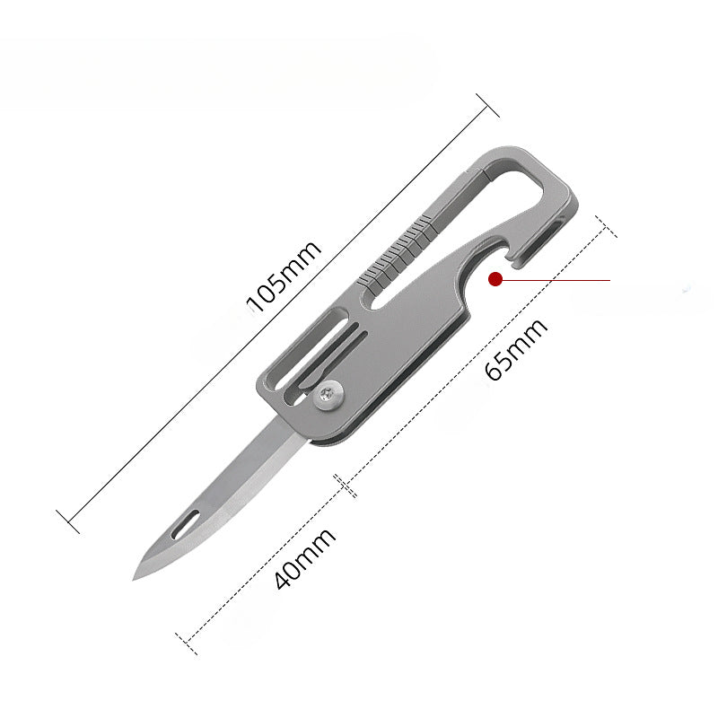 Titanium Compact High End Mens Mini Knife Colorful Key