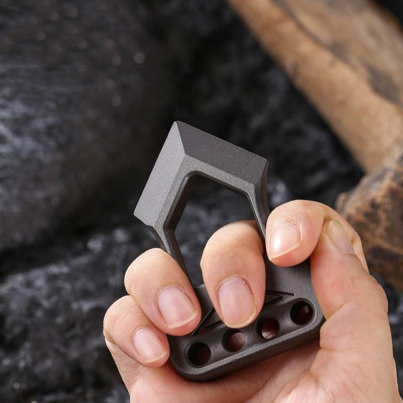 Mini Pingente de Segurança de Defesa de Dedo Único Knuckle Duster EDC