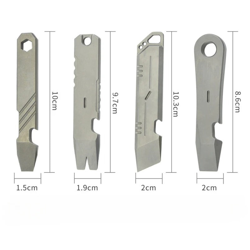 Titanium Alloy Mini Wrecking Bar Bottle Opener Portable EDC