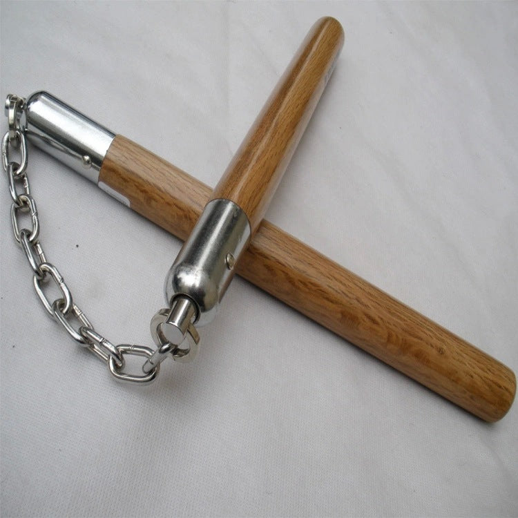 Nunchaku Manico in legno Arti marziali Pratica Difesa EDC Strumenti