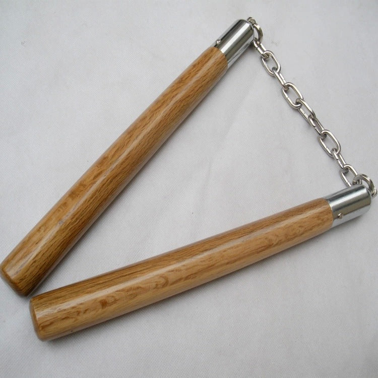 Nunchaku Manico in legno Arti marziali Pratica Difesa EDC Strumenti