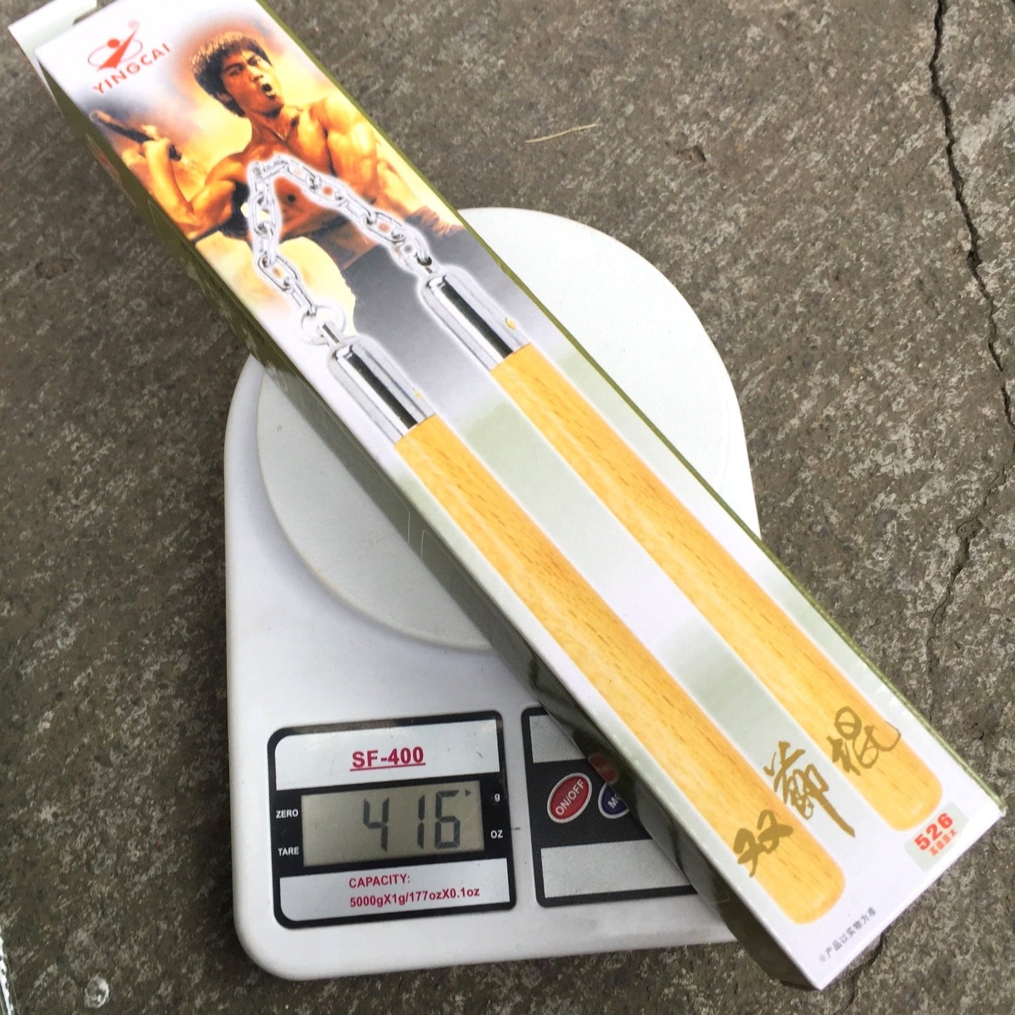 Nunchaku Manico in legno Arti marziali Pratica Difesa EDC Strumenti