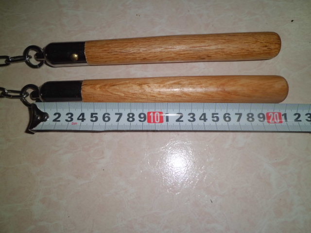Nunchaku Manico in legno Arti marziali Pratica Difesa EDC Strumenti