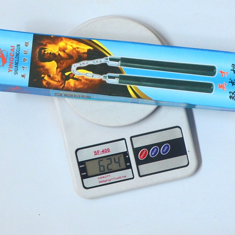 Strumento di pratica EDC per arti marziali in gomma Nunchaku a catena spessa