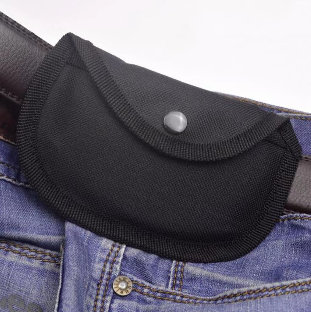 Tirapugni in ottone con custodia in nylon, custodia protettiva per tirapugni