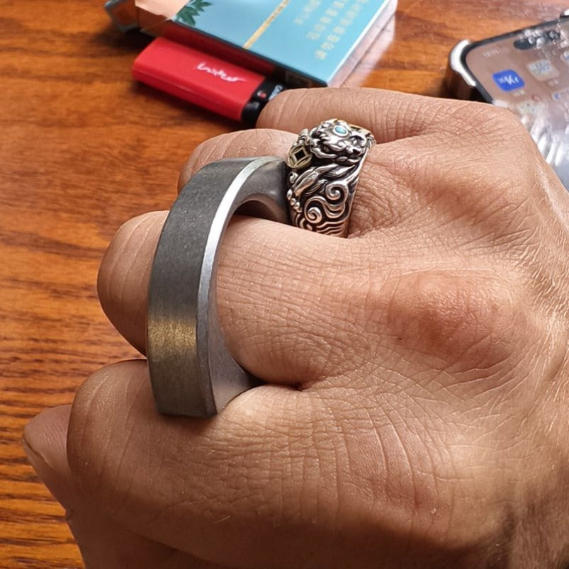 Mini Single Finger Knuckle Duster Self Defense EDC