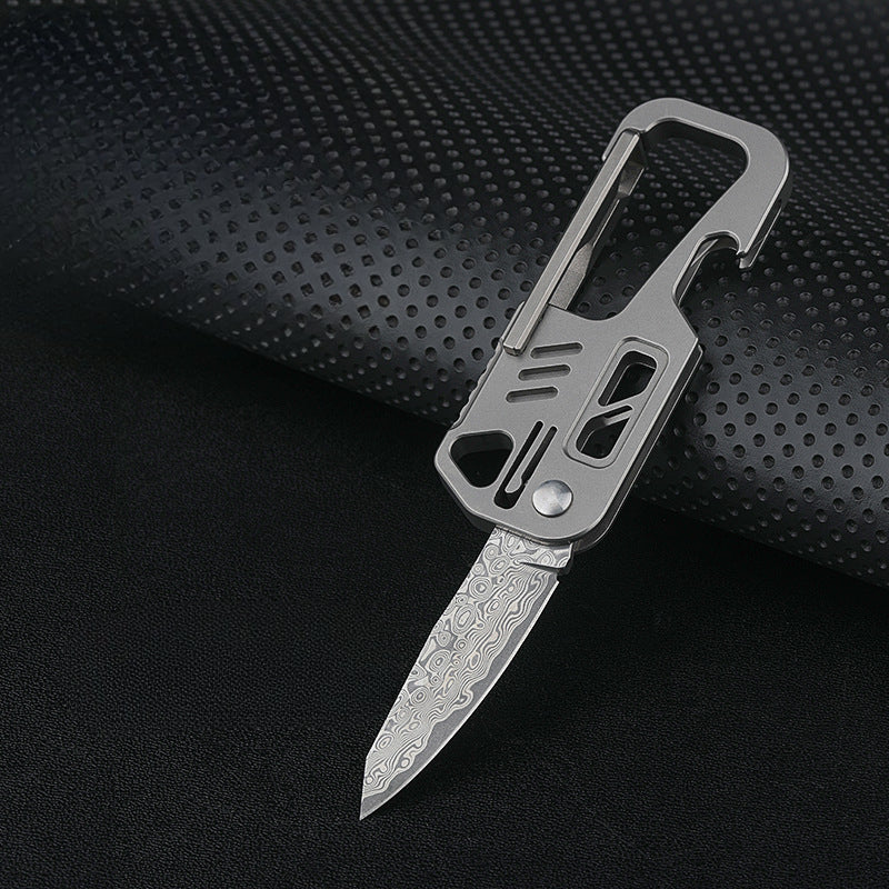 Titanium Compact High End Mens Mini Knife Colorful Key