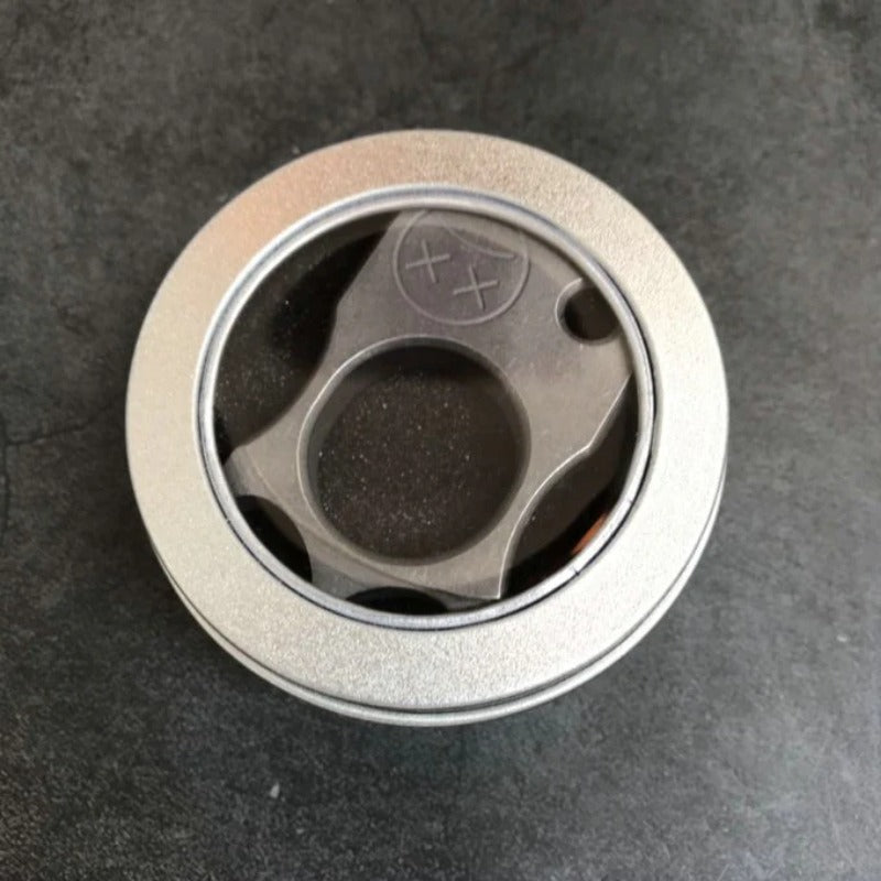 Knuckle Duster de liga de titânio e chamas, soqueiras de um dedo