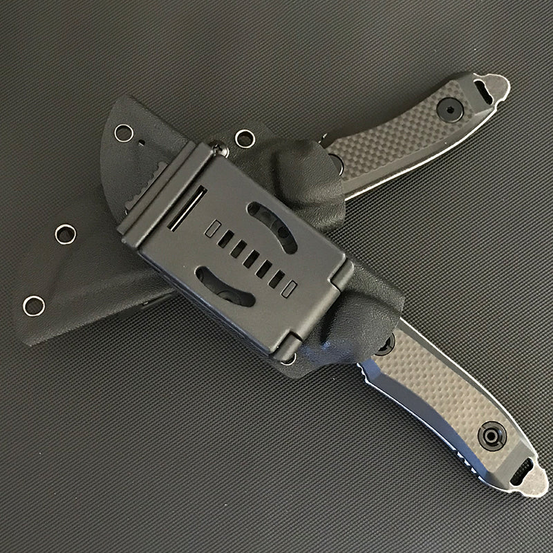 Coltello dritto con impugnatura in fibra di carbonio G10+ di alta qualità Liome