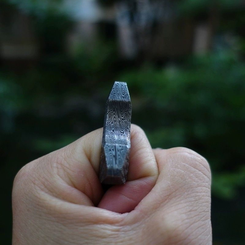 Wood Grain Four-Corner Single Finger Knuckle Duster EDC