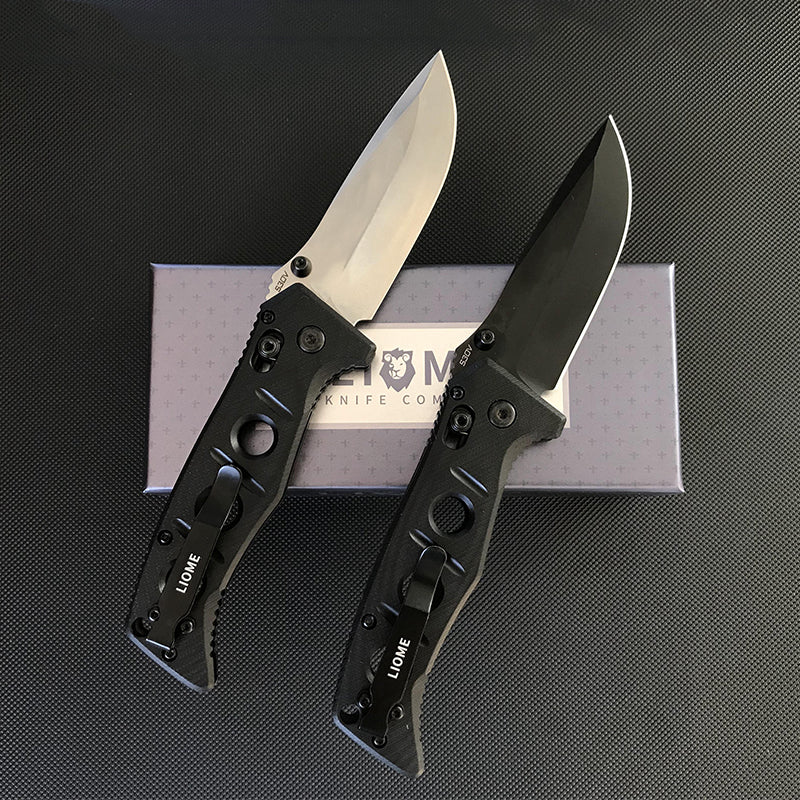 Coltello pieghevole con lama per lavaggio pietre Liome 273 AXIS G10