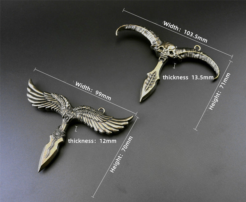 Portachiavi con ciondolo tirapugni di difesa Creative Design