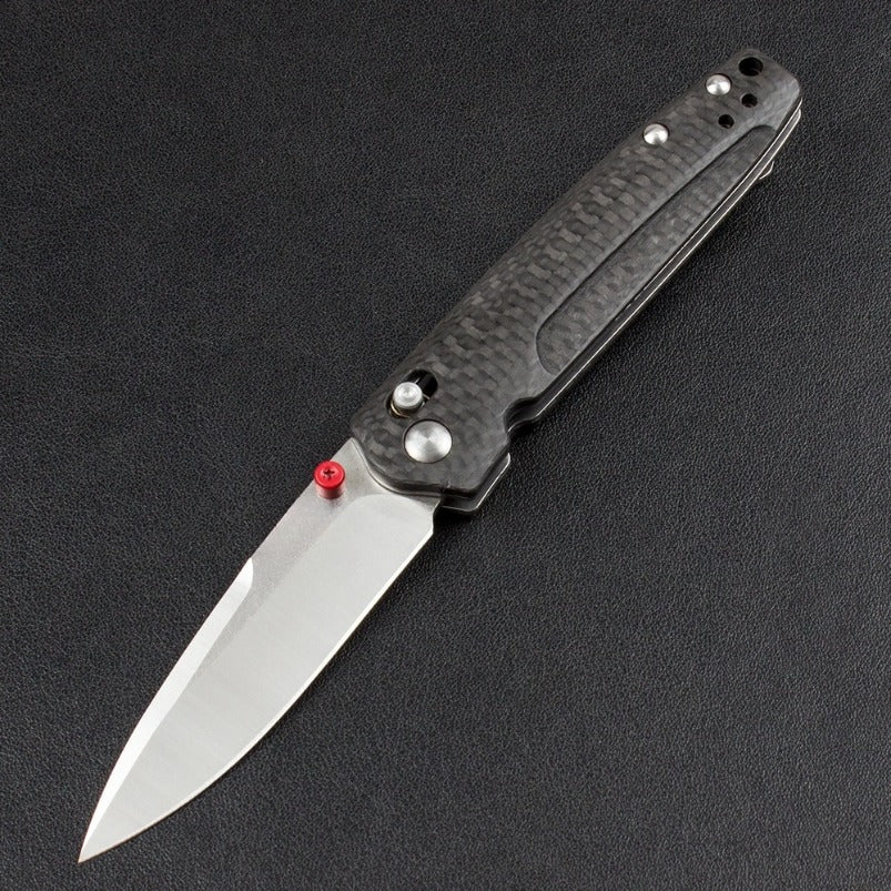 BM485 D2 Blade Carbon Fiber Handle Folding Knife
