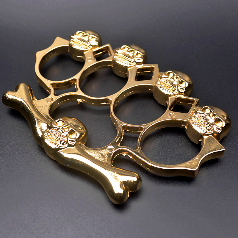 Demon Cliff - Anel de quatro dedos Brass Knuckle Duster EDC