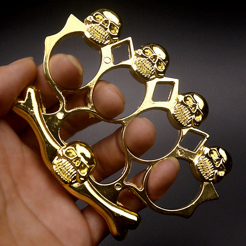 Demon Cliff - Anel de quatro dedos Brass Knuckle Duster EDC