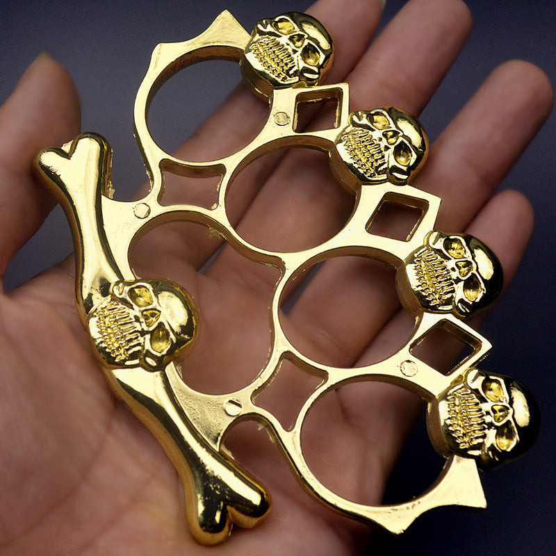 Demon Cliff - Anel de quatro dedos Brass Knuckle Duster EDC