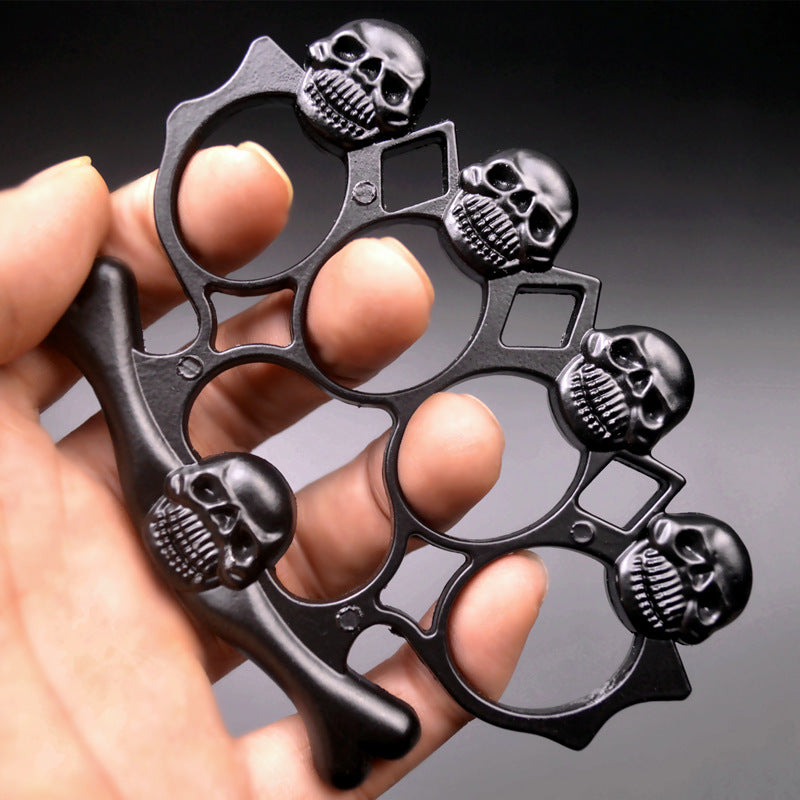Demon Cliff - Anel de quatro dedos Brass Knuckle Duster EDC