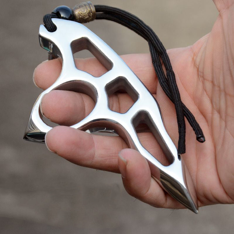 Denti di drago - Tirapugni in acciaio puro ispessito Difesa EDC