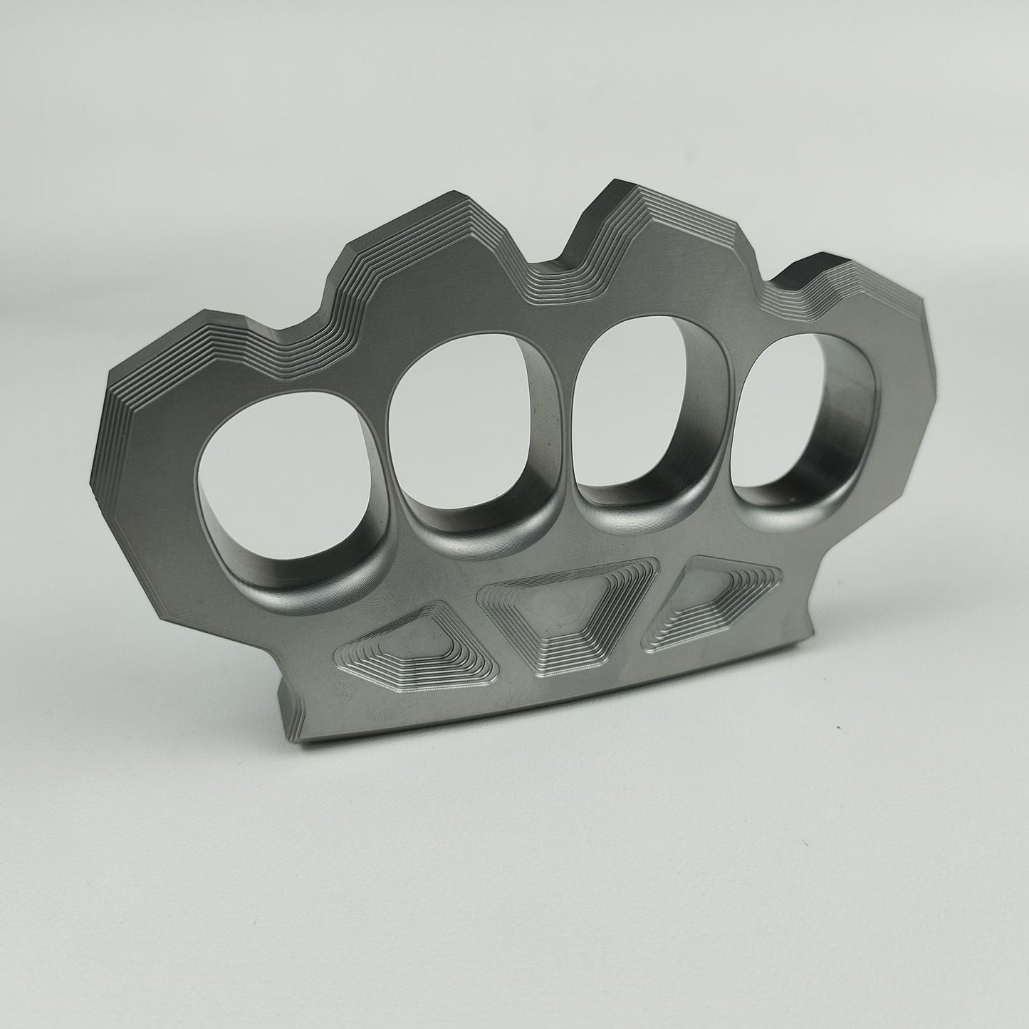 Space-Hard Steel Knuckle Duster Finger Spiked Fistfight Tool
