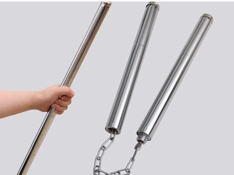 2-in-1 Multifunctional Steel Nunchaku Martial Arts Practice
