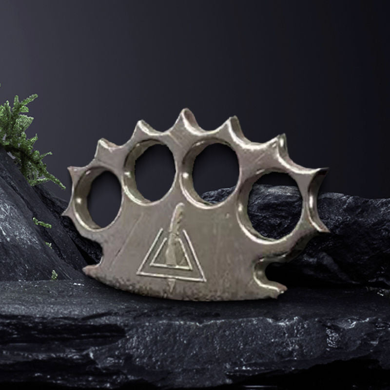 Hedgehog- Brass Knuckle Duster Finger Spiked Self Defense