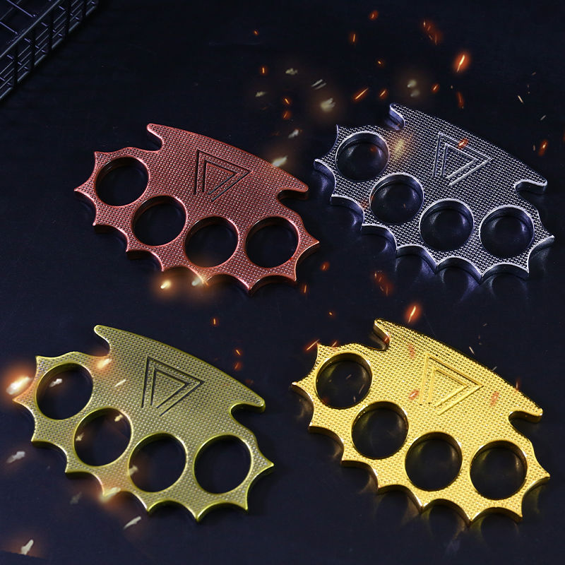 Hedgehog- Brass Knuckle Duster Finger Spiked Self Defense