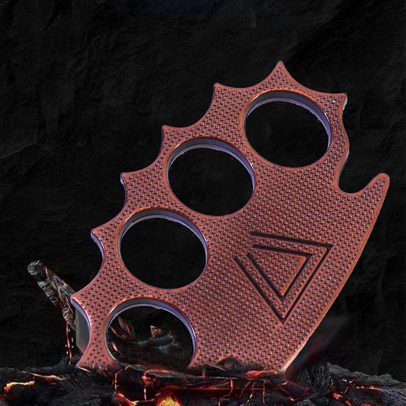 Hedgehog- Brass Knuckle Duster Finger Spiked Self Defense