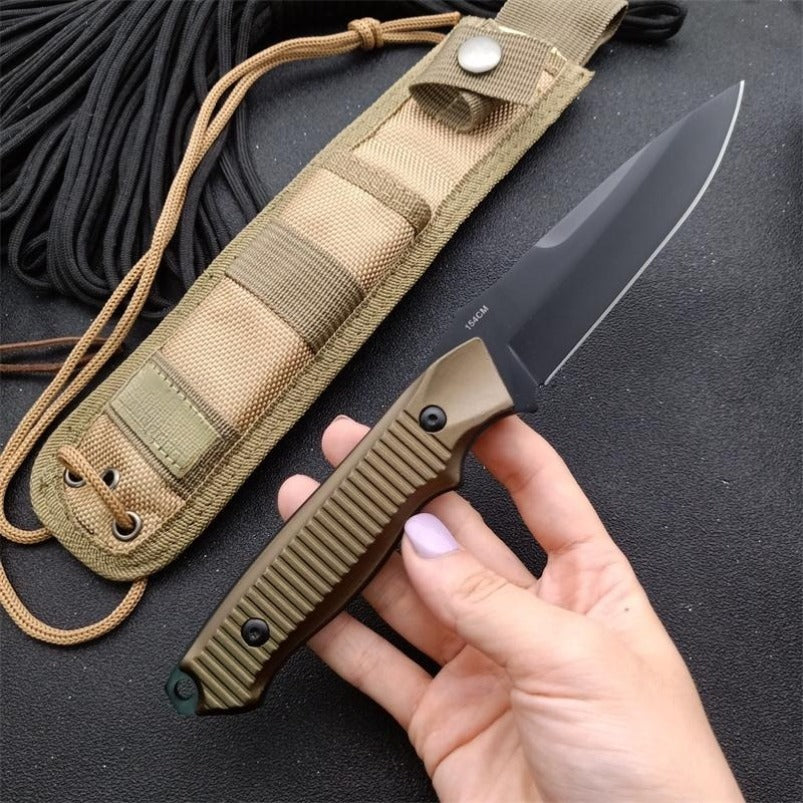 BM140BK Champagne Handle Tactical Straight Knife