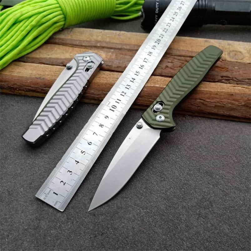 BM781 Green Handle D2 Steel Tactical Folding Knife