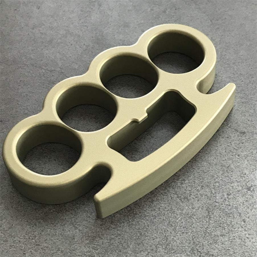 Aluminum Knuckle Duster Self Defense Bottle Opener EDC