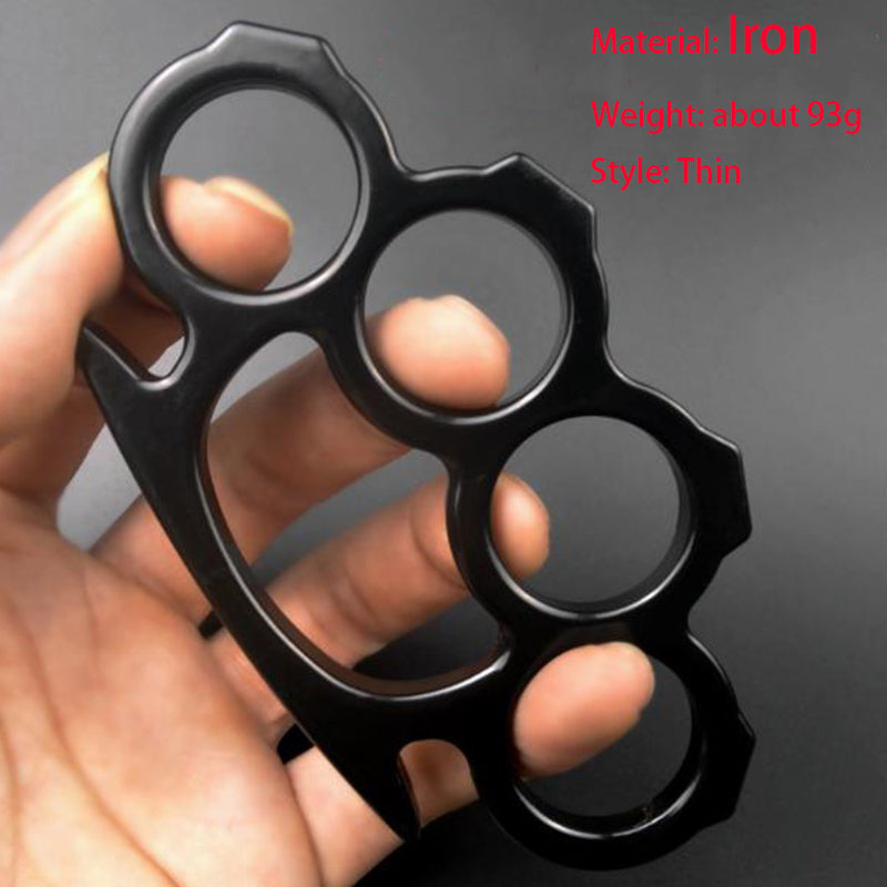 Classic-Iron Knuckle Duster Safety Defense Window Breaker Strumento EDC