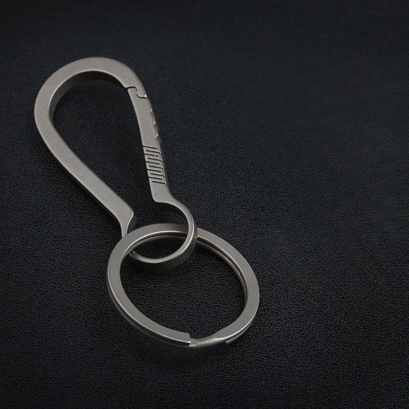 Fashion Minimalist Titanium Keychain Clip Key