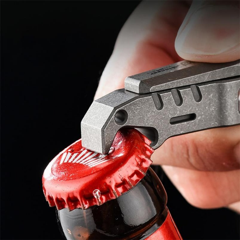 Multifunctional Titanium Alloy Nail Clippers Bottle Opener EDC
