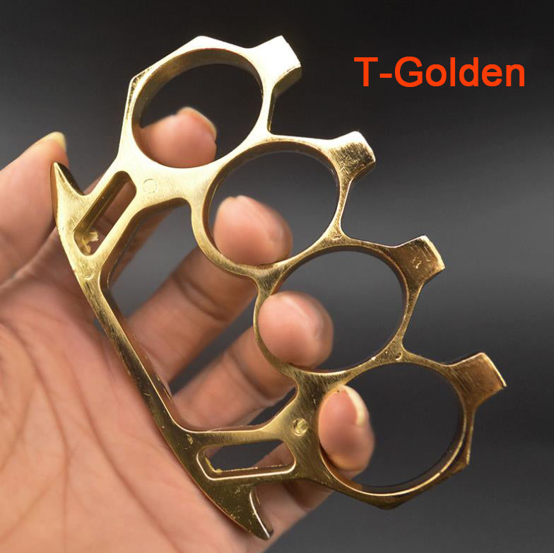 T-Multicolor Brass Knuckle Duster Autodefesa Boxe