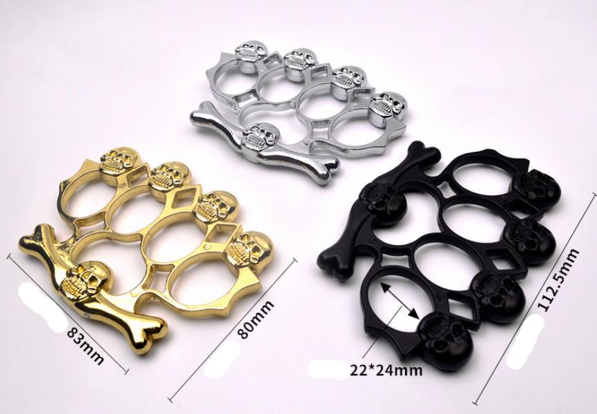 Demon Cliff - Anel de quatro dedos Brass Knuckle Duster EDC