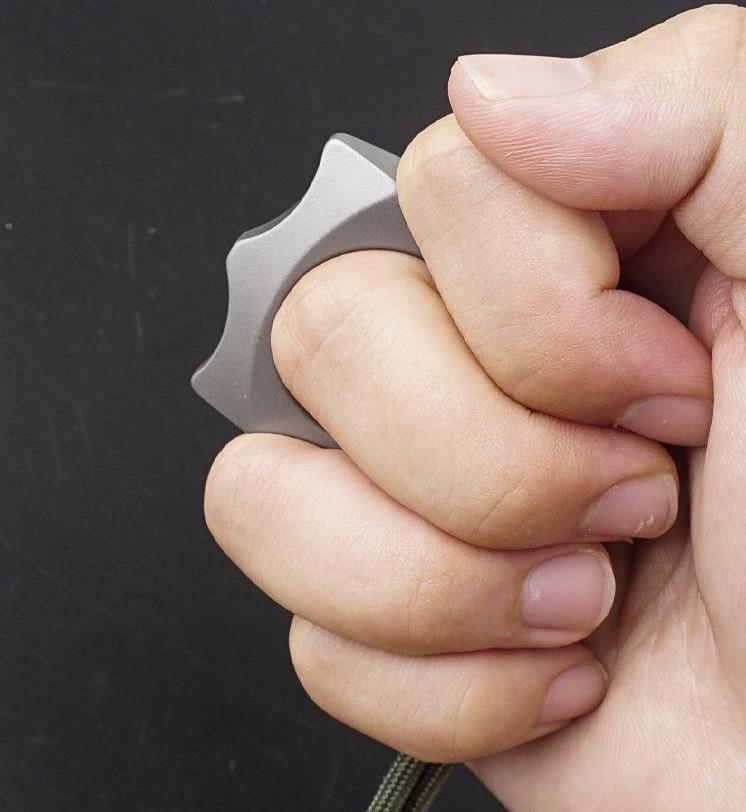 Crying Face-Titanium Knuckle Duster One Finger Knuckles EDC