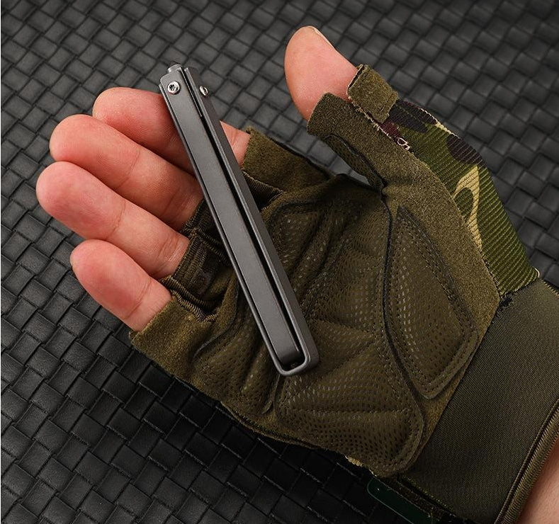 Outdoor Protective Mechanical Handle Folding Knife Mini Knives