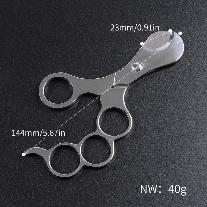 Silver Stainless Steel Cigar Cutter Tool